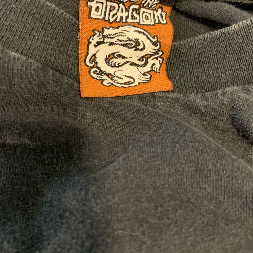 Year of The Dragon Black Graphic Tee with Dragon Logo Long Sleeve Streetwear XL - Picture 6 of 7